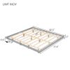 King Size Floating Bed with LED Lights Underneath,Modern King Size Low Profile Platform Bed with LED Lights,Grey