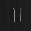 Deering 3 Piece Bedroom Set, London Armoire + Egeo Nightstand + Egeo Nightstand, Black / Pine