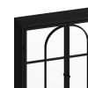 23.62 "Vintage Two Door Wall Cabinet with Mirror, Three-level Entrance Storage Space for Living Room, Bathroom, Dining Room