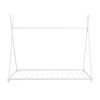 Metal Twin Size House Platform Bed with Triangle Structure