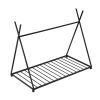 Metal Twin Size House Platform Bed with Triangle Structure