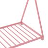 Metal Twin Size House Platform Bed with Triangle Structure