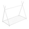 Metal Twin Size House Platform Bed with Triangle Structure