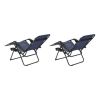 Outdoor Zero Gravity Chair Lounger, 2 Pack