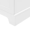 Storage Cabinet with Two Doors for Bathroom, Office, Adjustable Shelf, MDF Board