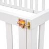 Full Size Wood Daybed Frame with Fence