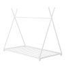 Metal Twin Size House Platform Bed with Triangle Structure