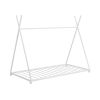Metal Twin Size House Platform Bed with Triangle Structure
