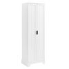 Storage Cabinet with Two Doors for Bathroom, Office, Adjustable Shelf, MDF Board