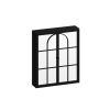 23.62 "Vintage Two Door Wall Cabinet with Mirror, Three-level Entrance Storage Space for Living Room, Bathroom, Dining Room