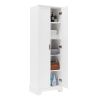 Storage Cabinet with Two Doors for Bathroom, Office, Adjustable Shelf, MDF Board