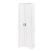 Storage Cabinet with Two Doors for Bathroom, Office, Adjustable Shelf, MDF Board