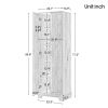 Storage Cabinet with Two Doors for Bathroom, Office, Adjustable Shelf, MDF Board